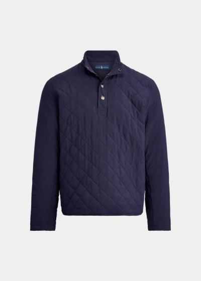 Ralph Lauren Quilted Stretch Pullover Herre Danmark (OZJCI5831)